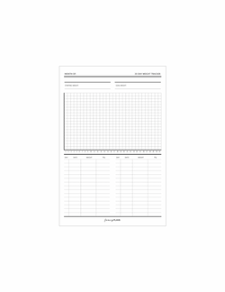 4 x 6 Notepad | Weight Loss Tracker