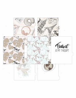 Vellum Divider Dashboards Set | Travel Is My Therapy