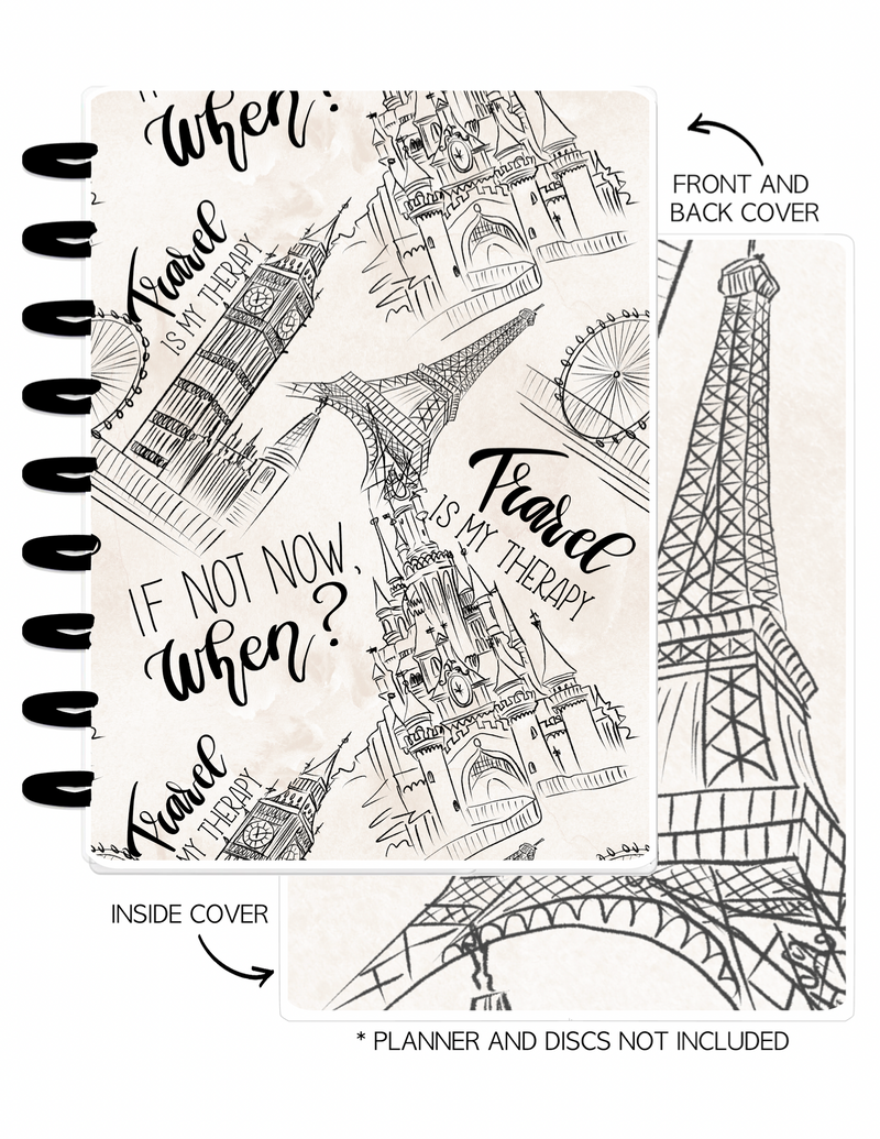 Cover Set of 2 TRAVEL IS MY THERAPY Popular Destinations