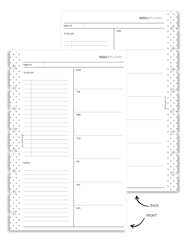 Weekly Planner and To Do List