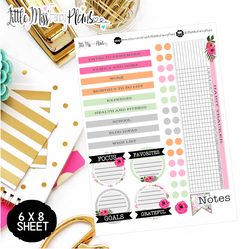 Floral Chic EC Notes Page Kit | Erin Condren