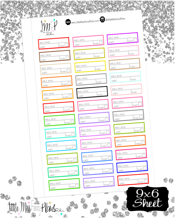 Habit Tracker Stickers – Fancy Plans Co