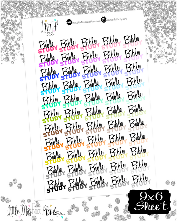 Bible Study Stickers | Erin Condren, Happy Planner Stickers, Personal Planner