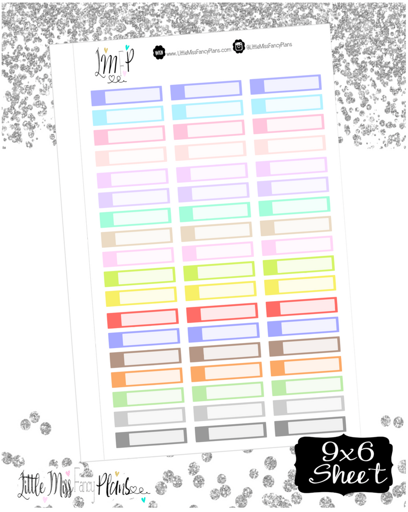 No Icon Stickers - Erin Condrin, Happy Planner Stickers, Personal Planner