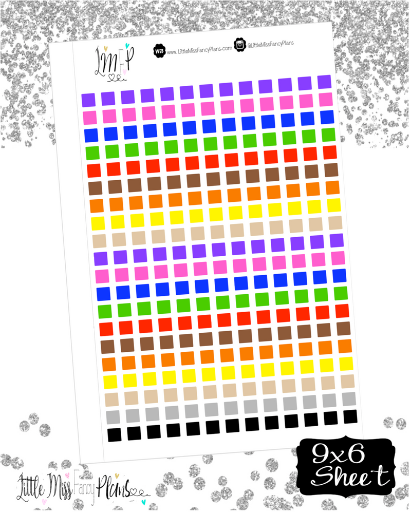 Primary Color Coding Squares <Checklist>