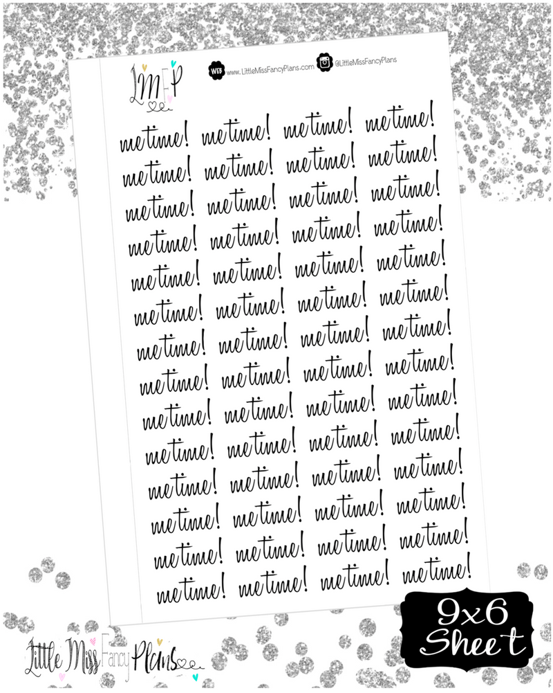Me Time! Stickers <Wording Stickers>