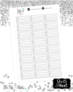Checklist Box Stickers (Qtr Boxes)