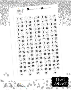 Date Cover Dots Stickers <Little Dots>