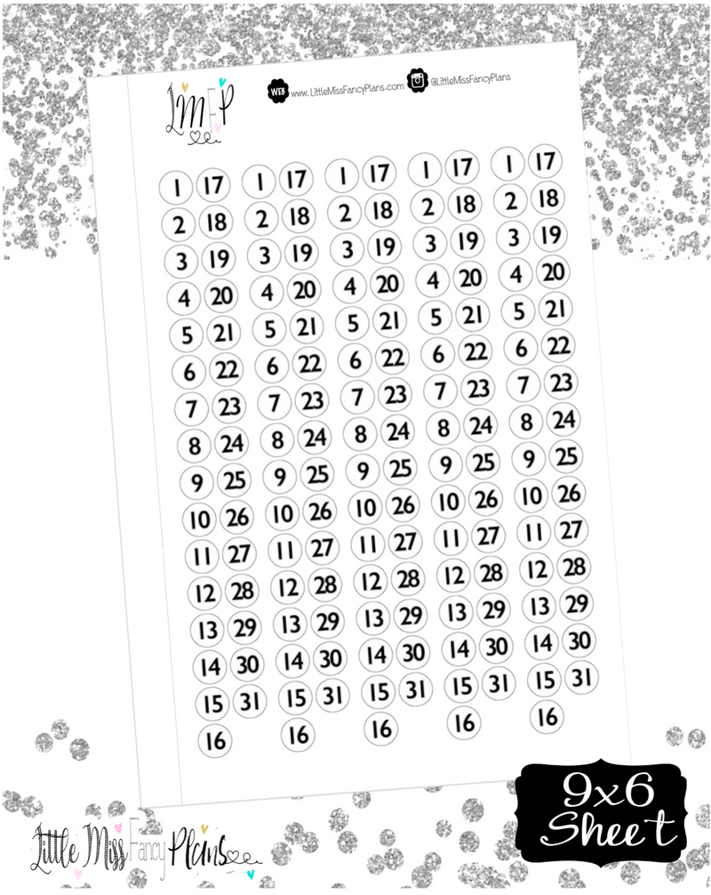 Date Cover Dots Stickers <Little Dots>