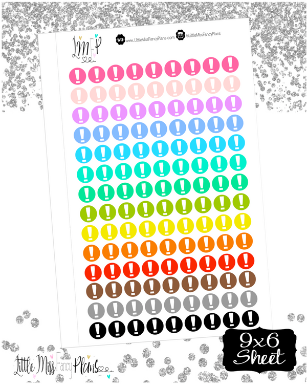 Exclamatian Dots Stickers <Little Dots>
