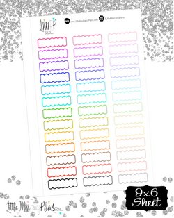 Scalloped Labels <Multi Colored>