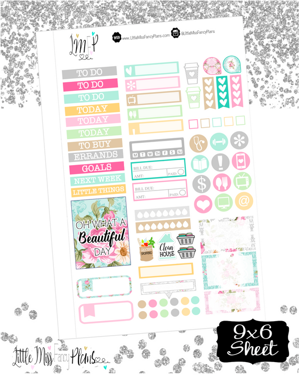 Floral Shabby Chic <Sticker Kit>
