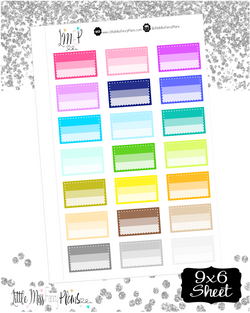 Colorful Ombre Boxes <Dotted Line>
