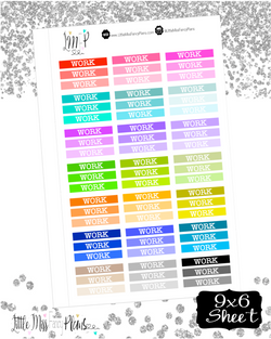 Colorful Work Stickers <Headers>