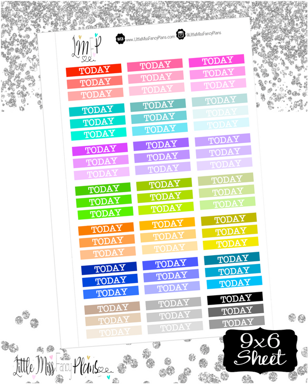 Colorful Today Stickers <Headers>