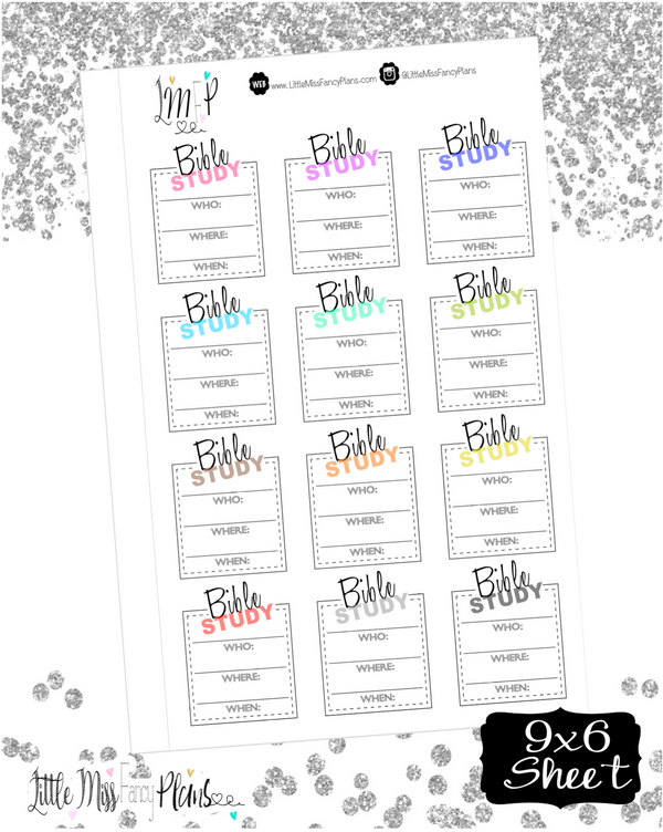 JW Bible Study Boxes Stickers