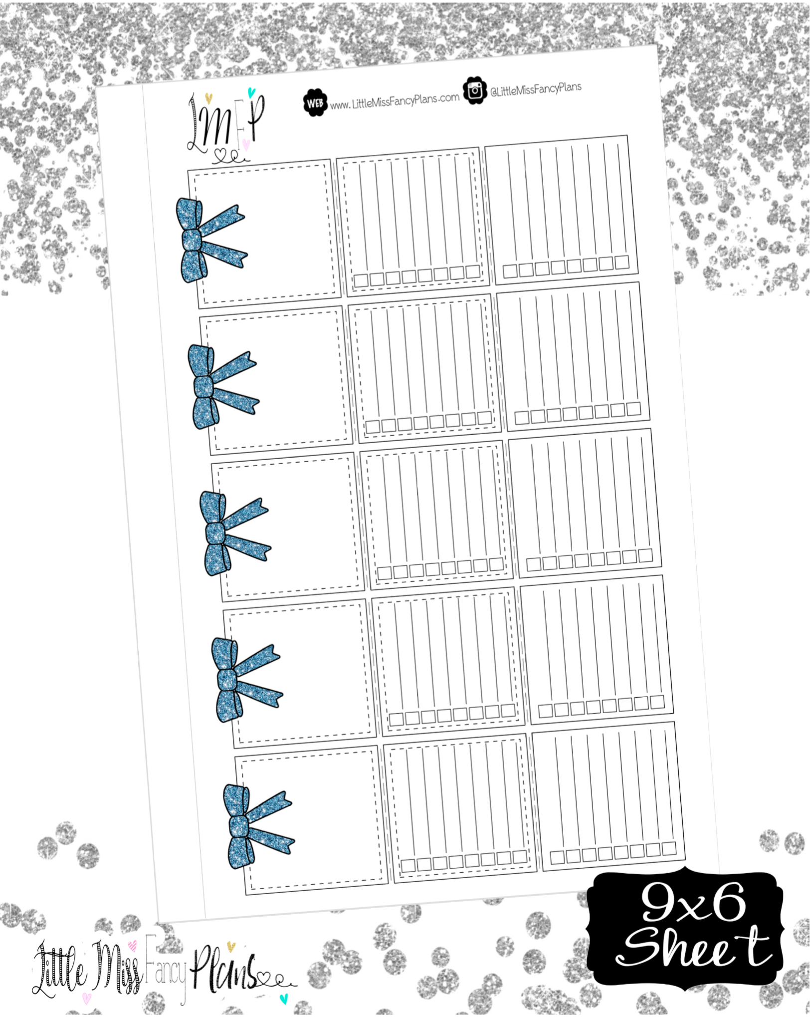 Tri Fold Double List Stickers – Fancy Plans Co