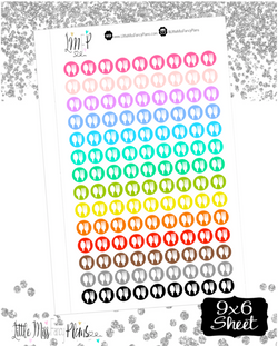 Menu Dots Stickers <Little Dots>