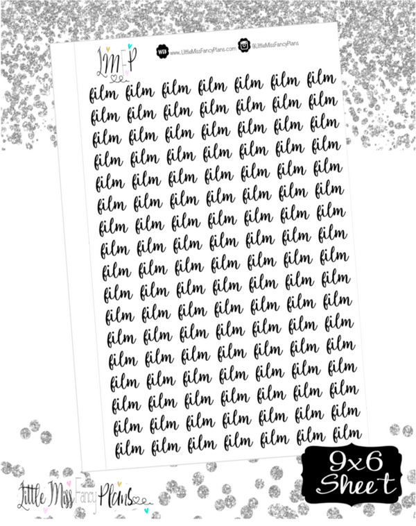 Film Wording Stickers <Wording Stickers>
