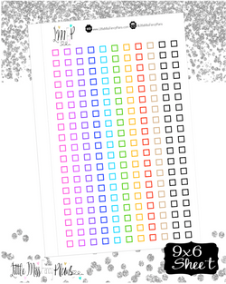 Color Coding Bullet Squares