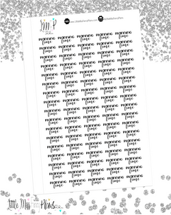 Planning Time Stickers <Wording Stickers>