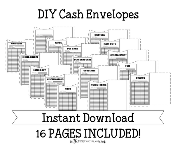 BUDGET DIY Cash Envelopes V2 <Printables>