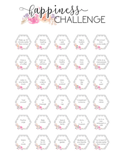 30 Day Happiness Challenge  <Printables> | Classic Size Happy Planner