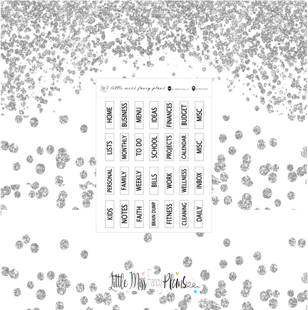 Simple Clear MICRO Divider Labels <Divider Labels>