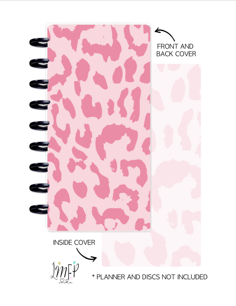 Half Sheet Cover Set of 2 <Double Sided Print> Cheetah Print Pink