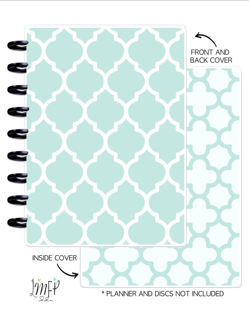 Classic Cover Set of 2 <Double Sided Print> Moroccan Teal