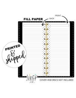 Lined With Top Box Fill Paper Inserts <PRINTED AND SHIPPED>