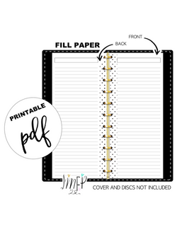 Lined With Top Box Fill Paper <PRINTABLE PDF> Skinny Mini
