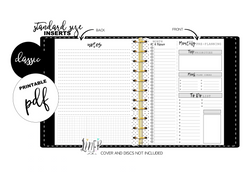 Monthly Pre Planning Fill Paper Inserts <PRINTABLE PDF>