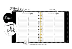 This Weeks Tasks Standard Fill Paper Inserts <PRINTABLE PDF>