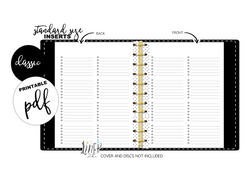 Blank With Dots Standard Fill Paper Inserts <PRINTABLE PDF>