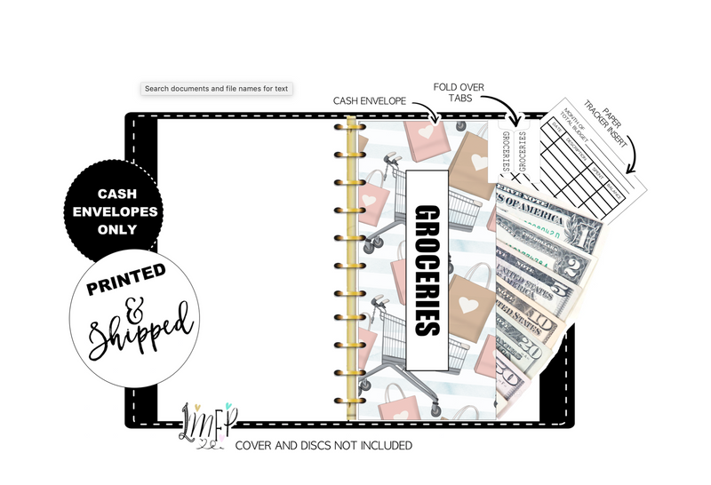 12 Budget Cash Envelopes Laminated <PRINTED AND SHIPPED> Shop Chic