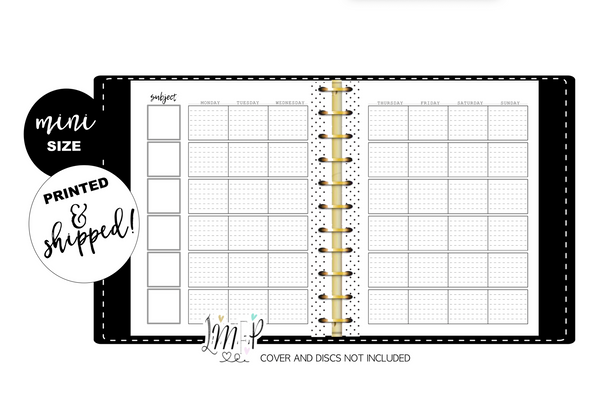 Mini Subject Style Inserts QUARTERLY <unDATED, PRINTED AND SHIPPED>