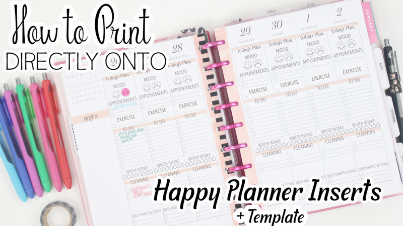 BUDGET - Template For Printing Inserts <Printables>  | Classic Size Happy Planner