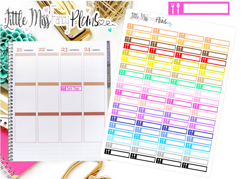 Meal Planning Icon Stickers | Erin Condren, Happy Planner Stickers, Personal Planner
