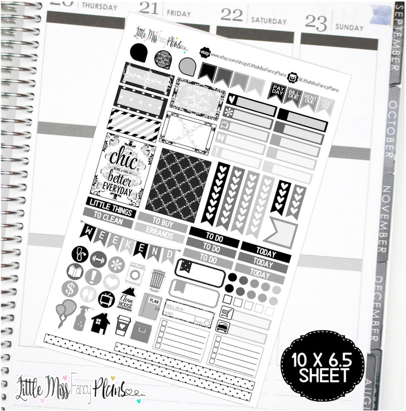 Neutral Chic <Full Page Sticker Kit>