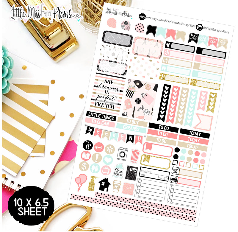 A Night In Paris <Full Page Sticker Kit>