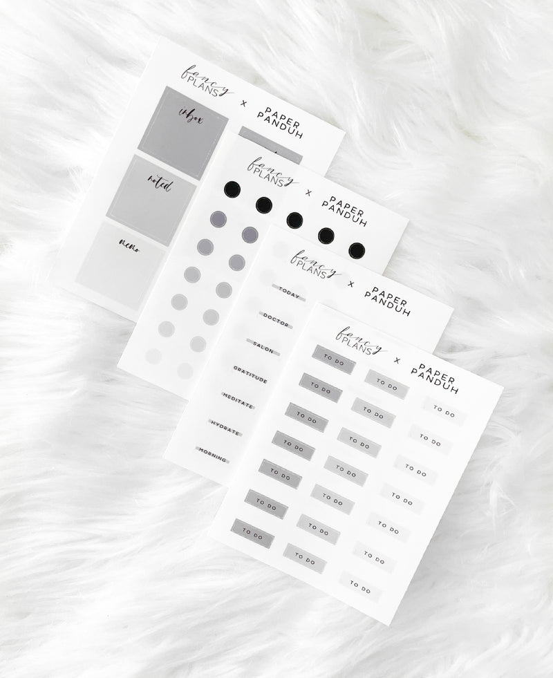 Transparent Sticker Set | Fancy Plans Co. x Paper Panduh
