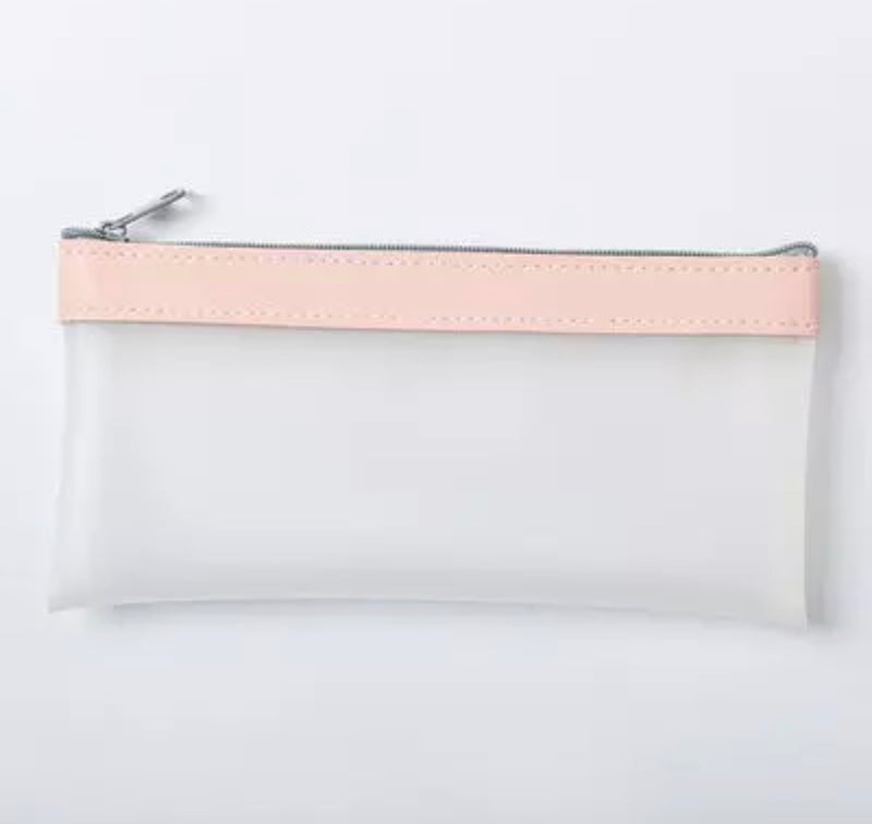 Frosted Pencil Pouch w/ Color Header