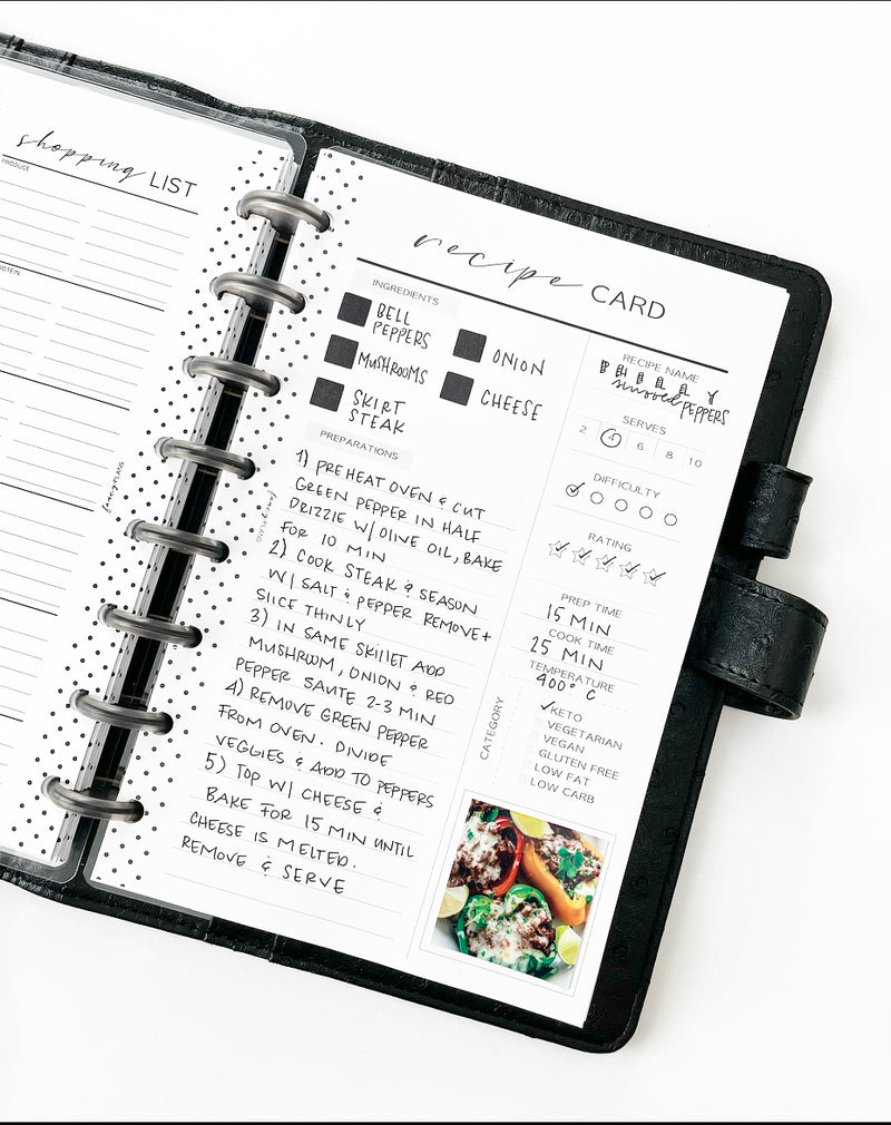Recipe Card Inserts
