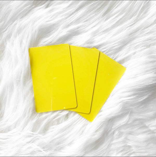 Plastic YELLOW Task Card