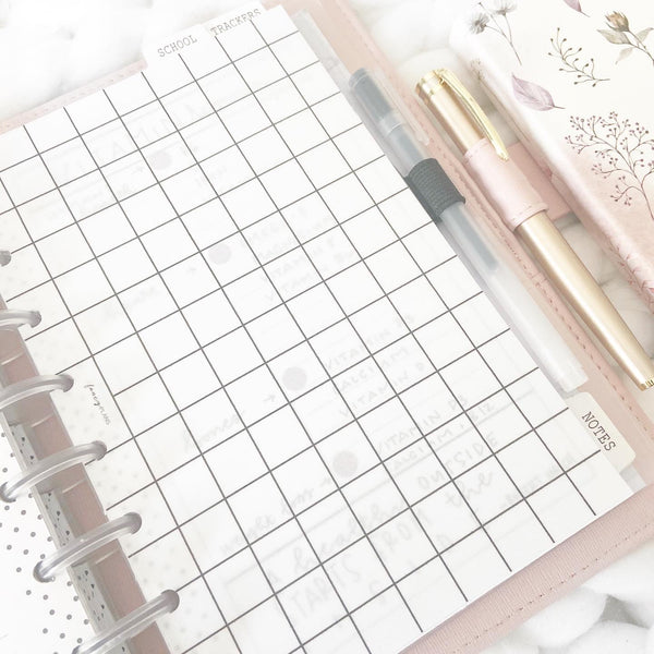 Grid Vellum Cardstock Dashboards <PRINTED AND SHIPPED>