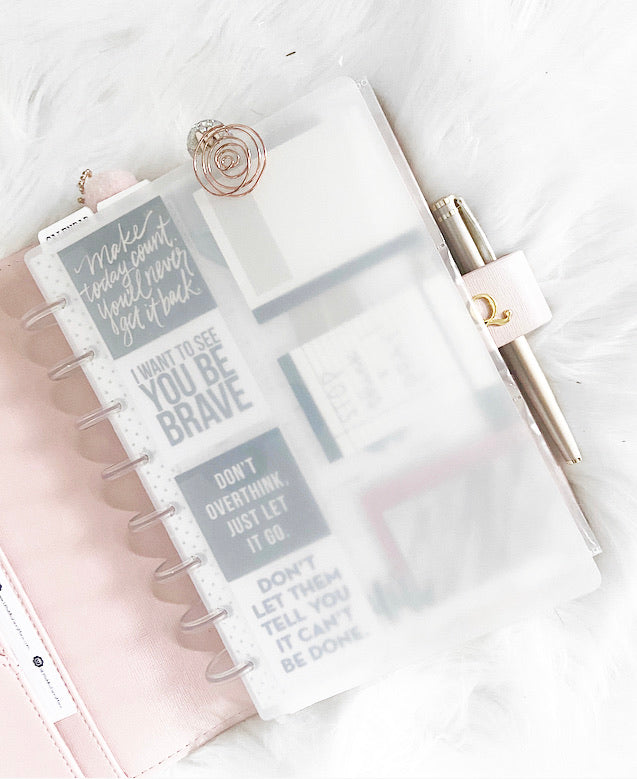 Planner Discs | Frosted Transparent