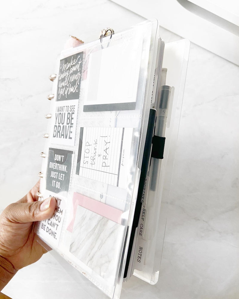 Transparent Poly Plastic Planner Covers | CLEAR