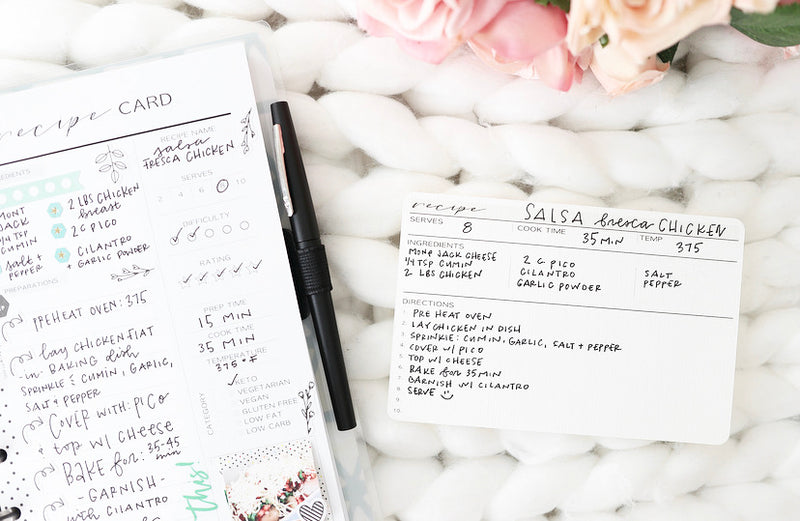 4 X 6 Recipe Cards