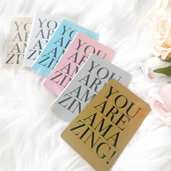 Plastic Inspiration Card | You Are Amazing